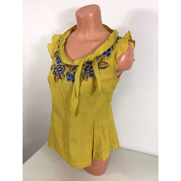 Anthropologie Floreat Blouse Top Womens 2 - Picture 1 of 7